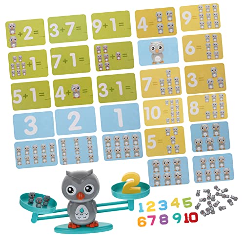 Vaguelly 1 Satz Waagen Ausbalancieren Kleinkinder Spiele Balance Cooles Mathe-Spiel Stammlernwerkzeug Balance-Mathe-Spiel Stamm-lernwerkzeug-Spiel Grey Plastik von Vaguelly