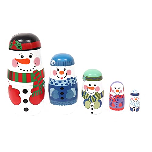 Vaguelly 1 Satz Weihnachtliches Lagiges Schneemann Nistpuppen aus Holz Charmante Weihnachtsdeko für Zuhause und Büro Vielseitig Einsetzbar als Ornament oder Aufbewahrungsbox Vaguelly 1 Satz Weihnachtliches Lagiges Schneemann Nistpuppen aus Holz Charmante Weihnachtsdeko für Zuhause und Büro Vielseitig Einsetzbar als Ornament oder Aufbewahrungsbox von Vaguelly