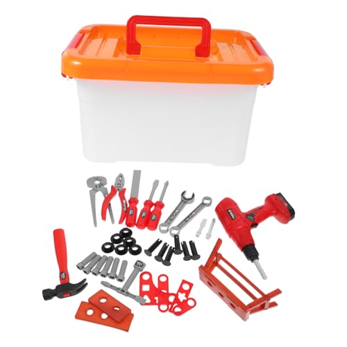 Vaguelly 1 Satz Werkzeugset für Teiliges Set mit Elektrischem Bohrer Kreatives Lernspielzeug für Jungen Handwerkliche Fähigkeiten Fördern Robustes Material Vaguelly 1 Satz Werkzeugset für Teiliges Set mit Elektrischem Bohrer Kreatives Lernspielzeug für Jungen Handwerkliche Fähigkeiten Fördern Robustes Material von Vaguelly
