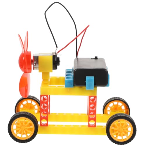 Vaguelly 1 Satz Windmühle DIY-lernsets Kinderstammspielzeug DIY-stammprojekte Automodell Windkraft Selber Bauen Wissenschaftliches Lernspielzeug Lernset Bauen Motor von Vaguelly