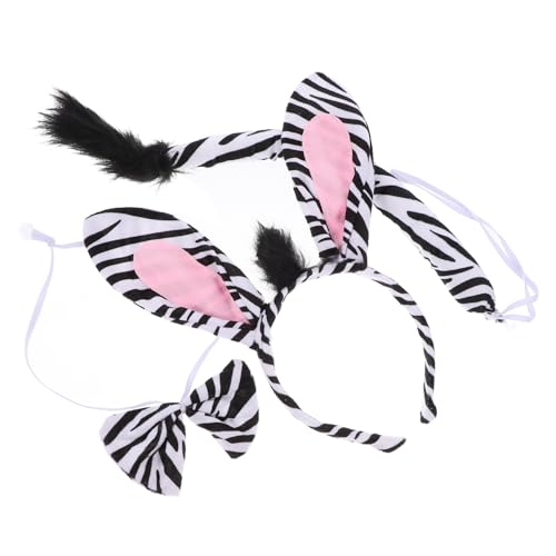 Vaguelly 1 Satz Zebra Kostümset mit Haarreif Fliege und Teiliges Tierkostüm für Partys Cosplay und Halloween Leicht und Bequem für Geburtstagsfeiern und Veranstaltungen Vaguelly 1 Satz Zebra Kostümset mit Haarreif Fliege und Teiliges Tierkostüm für Partys Cosplay und Halloween Leicht und Bequem für Geburtstagsfeiern und Veranstaltungen von Vaguelly