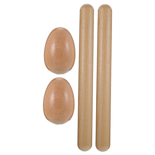 Vaguelly 1 Satz Zubehör Für Schlaginstrumente Rhythmussticks Für Eierbecher Musikinstrumente Für Schlaginstrumente Rhythmus-Sticks Musikinstrumente Für Kleinkinder Holz von Vaguelly