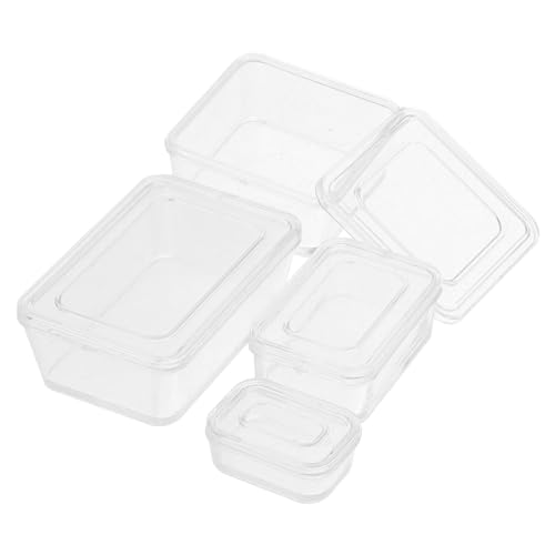 Vaguelly 1 Satz Puppenhaus-Lunchbox Winziges -Modell Küchenzubehör Für Puppenstuben Miniatur-Sushi-bento-behälter Mini-Lunchbox Mit Simulation Plastik Kunsthandwerk Haushalt von Vaguelly