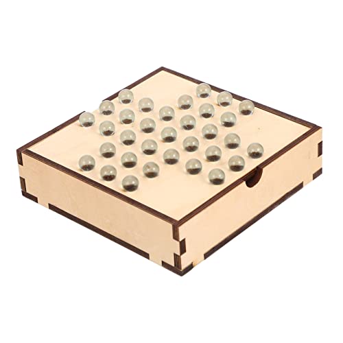 Vaguelly 1 Satz einzelnes edles Schach tragbare Dame Schachbrett Schachbrett für holzspielsachen schachfiguren zabawki stymulujące rozwój Dame Brettspiel Brettspiele Glas von Vaguelly