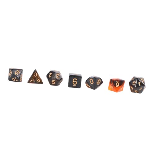 Vaguelly 1 Satz facettenreiche Würfel unterhaltungsspiele brettspiel zubehör Digitale Würfel von Vaguelly