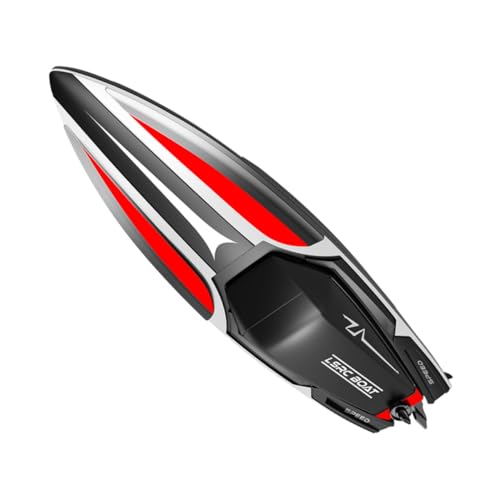 Vaguelly 1 Satz ferngesteuertes Boot schnelllade brushless Motor Batterie rc Boats akkuleuchte RC-Boote Boot für -Schnellboot- Kinderspielzeug Plastik von Vaguelly