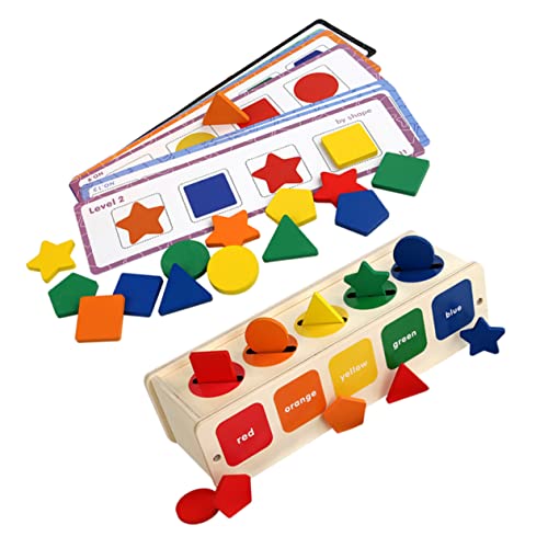 Vaguelly 1 Satz formsortierbox Spielzeug für Kinder lustige Kinderspielzeuge Spielzeug für Kleinkinder Kinder holzspielzeug Babyspielzeug aus Holz Kinder rätsel Kinderspielzeug aus Holz von Vaguelly
