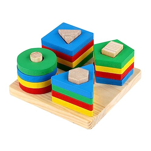 Vaguelly 1 Satz geometrisches holzspielzeug stapelspielzeug Lernspielzeug Denkspielzeug kognitive Spielsachen Intelligenzspielzeug Holzblöcke hölzern Colorful Vaguelly 1 Satz geometrisches holzspielzeug stapelspielzeug Lernspielzeug Denkspielzeug kognitive Spielsachen Intelligenzspielzeug Holzblöcke hölzern Colorful von Vaguelly