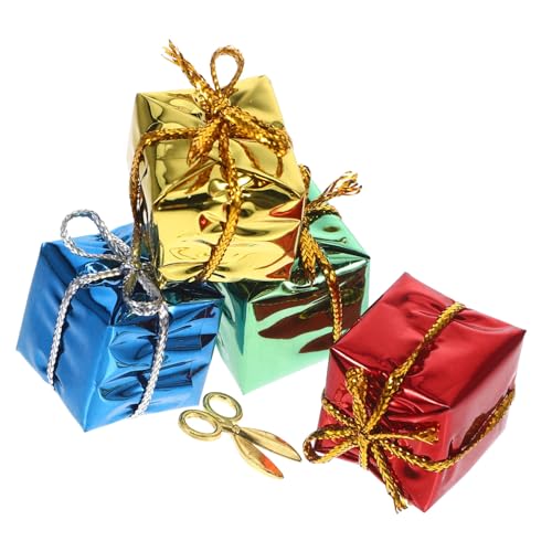 Vaguelly 1 Satz geschenkboxen verzierung Christmas Party deko weinachts kleine Schachteln Box klein Puppe für Festival kleine Figuren Miniatur-Geschenkbox-Modelle Papier von Vaguelly