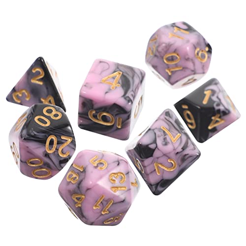Vaguelly 1 Satz hühner spielsachen für familienspiele Family Game Colour Cube dice Set Zubehör Party polyedrisch Tischplatte Acryl-Spielrequisite Brettspiel-Tool von Vaguelly