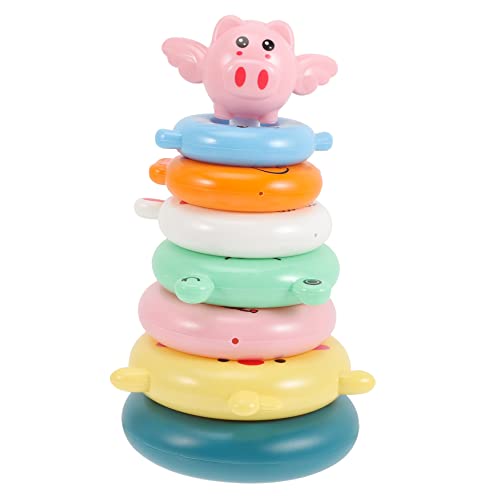 Vaguelly 1 Satz - interaktive Spiele stapelspielzeug babyspielzeug + Toy Karikatur, die stapelt zum Stapeln von Regenbogenringen Plastik Vaguelly 1 Satz - interaktive Spiele stapelspielzeug babyspielzeug + Toy Karikatur, die stapelt zum Stapeln von Regenbogenringen Plastik von Vaguelly