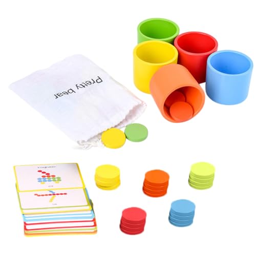 Vaguelly 1 Satz zum Sortieren von Farben interaktives Lustiges babyspielzeuge Kinderspielzeug Lernspielzeug für Vorschulkinder hölzern Colorful Vaguelly 1 Satz zum Sortieren von Farben interaktives Lustiges babyspielzeuge Kinderspielzeug Lernspielzeug für Vorschulkinder hölzern Colorful von Vaguelly