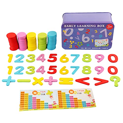Vaguelly 1 Schachtel Zahl kognitives Mathe-Lernspielzeug Lernspielzeug für kindergeburtstags mitgebsel holzspielzeug zur Intelligenzentwicklung Mathe-Zähler-Chips Vaguelly 1 Schachtel Zahl kognitives Mathe-Lernspielzeug Lernspielzeug für kindergeburtstags mitgebsel holzspielzeug zur Intelligenzentwicklung Mathe-Zähler-Chips von Vaguelly