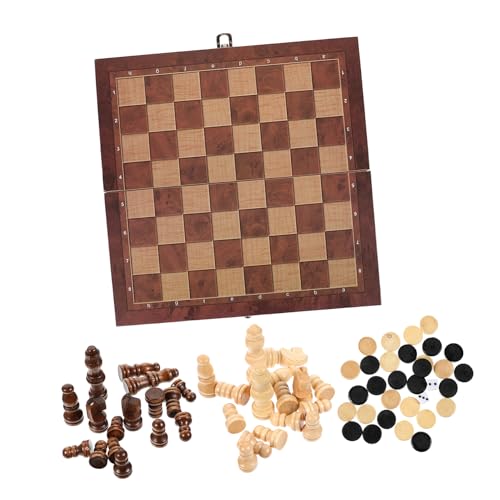 Vaguelly 1 Set 3 1 Internationales Schachbrett Schach Magnetisches Go Spiel Schach Dame Backgammon Pädagogisches Pädagogisches Brett Holz von Vaguelly