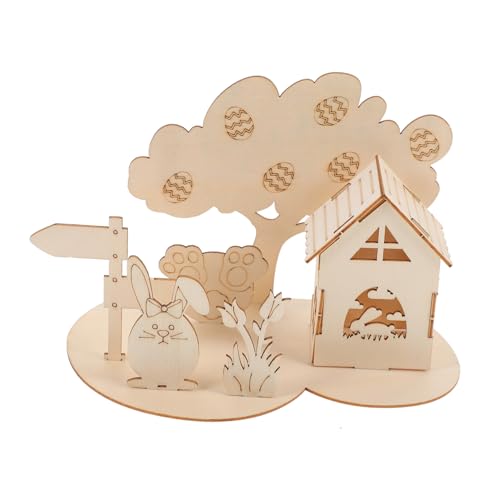 Vaguelly 1 Set 3D Puzzle Kaninchen Puzzles Osterspielzeug DIY Osterspielzeug Für Kleinkinder DIY Montagepuzzle Kinderpuzzlespielzeug Kinderlernpuzzlespielzeug Ostergeschenk Für Aus von Vaguelly