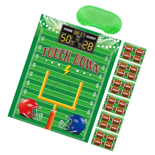 Vaguelly Fußball-geburtstagsdekorationsset Partyspiele Zum Thema American Football Interaktives Rugby-partyzubehör Vaguelly Fußball-geburtstagsdekorationsset Partyspiele Zum Thema American Football Interaktives Rugby-partyzubehör von Vaguelly