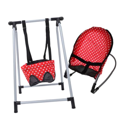 Vaguelly Komplettes Babypuppen-spielset 2-teilig Schaukelstuhl Schaukel Sicheres Robustes Spielzeug Für Mädchen-spielhäuser Schlafzimmer Vaguelly Komplettes Babypuppen-spielset 2-teilig Schaukelstuhl Schaukel Sicheres Robustes Spielzeug Für Mädchen-spielhäuser Schlafzimmer von Vaguelly