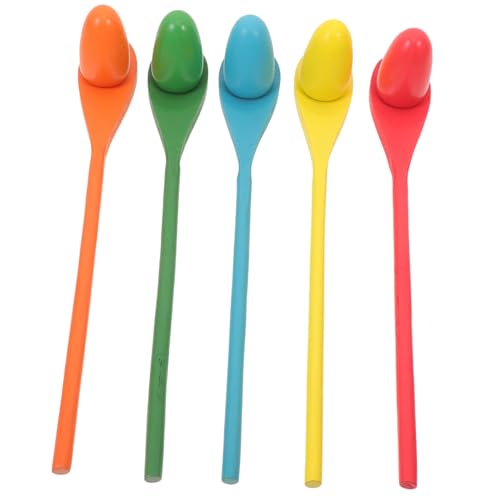 Vaguelly Outdoor 1 Set Balancierende Öffel Spielzeuge Für Lernspielzeug Für Geschicklichkeit Und Balance 5 Öffel Und Ideal Für Partys Und Spielen Für Kinder von Vaguelly