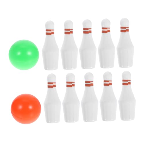 Vaguelly 1 Set Bowlingkugel Miniatur Bowling Rollenspiel Puppenhaus Miniatur Puppen Bowling Mini Bowling Spiel Bowling Puppenhaus Bowlingkugel Bowling Puppenspielzeug von Vaguelly