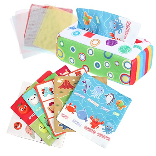 Vaguelly 1 Set-Box Montessori- kinderspielzeug weinachtsgeschenke Sensory Toy Neugeborenes sensorisch Lernspielzeug für Neugeborene Babyspielzeug Polyesterfaser von Vaguelly