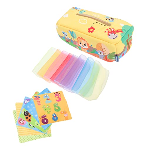 Vaguelly 1 Set-Box Taschentuchbox heizlùfter lernspielzeug + für neugeborenen babybrause sensorisches -Lernspielzeug Plüsch Yellow Vaguelly 1 Set-Box Taschentuchbox heizlùfter lernspielzeug + für neugeborenen babybrause sensorisches -Lernspielzeug Plüsch Yellow von Vaguelly