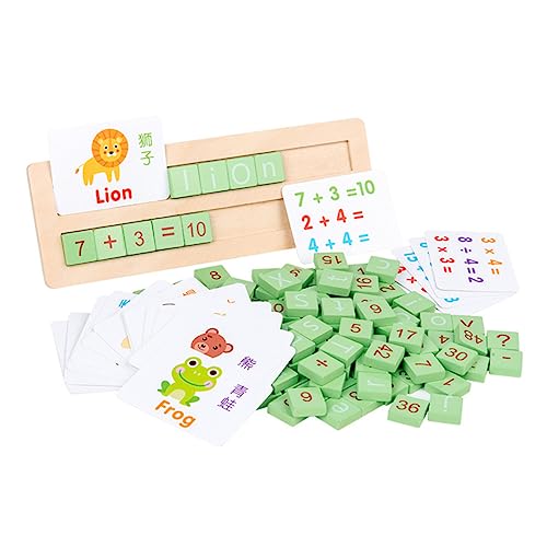 Vaguelly 1 Set Holz Anzahl Puzzle Spielzeug Pädagogisches Alphabet Lernen Spiel Für Kinder Zählen Bord von Vaguelly