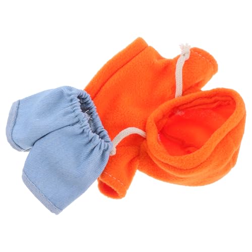 Vaguelly Niedliches Plüschtier-Kleidungsset 20 cm Mini-bär-Outfit Wiederverwendbar Kapuzenpullover Jeans von Vaguelly