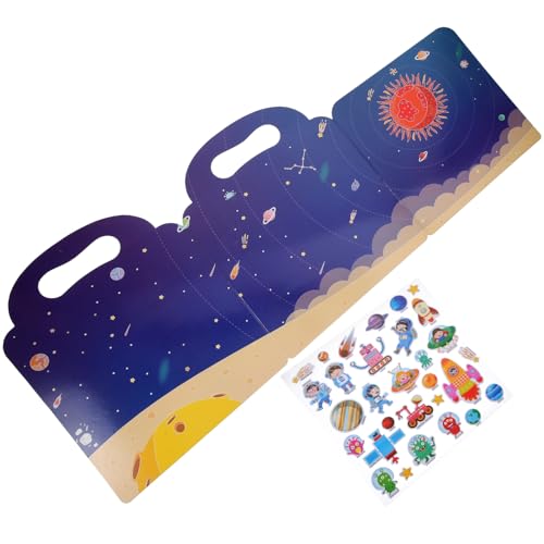 Vaguelly Stickerbuch Für Kinder Wiederverwendbar Sammelalbum Pädagogische Aufkleber Sticker-Spielzeug von Vaguelly