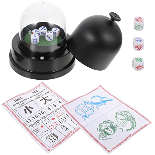 Vaguelly 1 Set Elektrisches Würfelbecher Set Spielkartenetui Automatische Becher Gel Zusammenklappbare Ausrüstung Spiele Shaker Cup Würfeltablett Tassen Flaschen Standard von Vaguelly