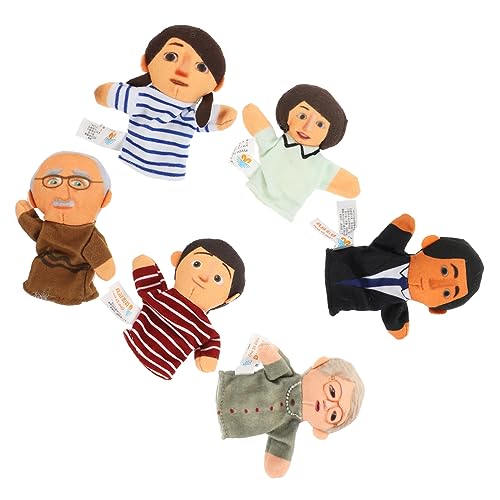 Vaguelly 1 Set Finger Puppe Mini Plushies Mini Puppet Die Marionetten Finger Finger Abdeckung Finger Figur Interaktive Tuch von Vaguelly