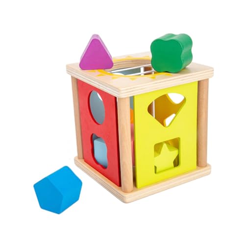Vaguelly Hölzernes Geometrisches Intelligenzspielzeug Für Jungen Und Mädchen Pädagogisches Spielzeug Für Die Entwicklung des Gehirns von Vaguelly