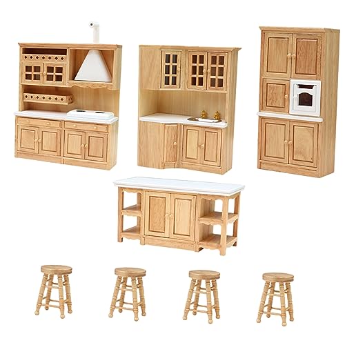 Vaguelly 1 Set Holz Puppe Möbel Mini Küche Zubehör Mini Küche Möbel Kleines von Vaguelly