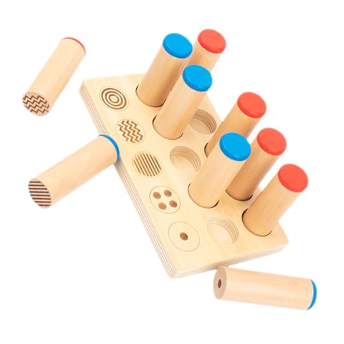 Vaguelly 1 Set Holz Soundröhren Spielzeug Sensorisches Spielzeug Kinder Trainingsspielzeug Lustiges Memory Spiel Spielzeug Interaktives Spielzeug Pädagogisches Spielzeug Spielzeug von Vaguelly
