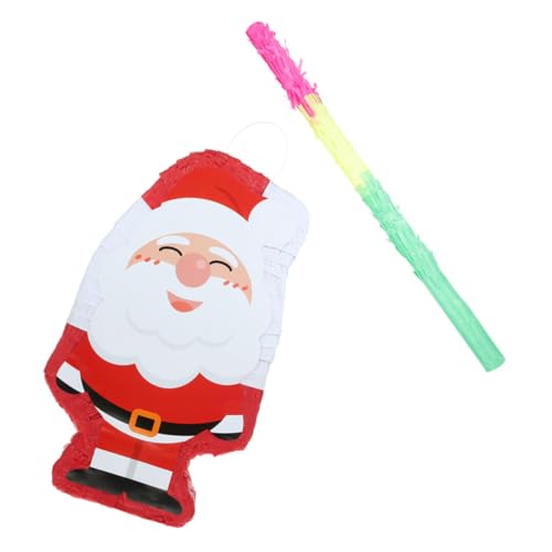 Vaguelly Traditionelle Weihnachtsmann-dekoration Für Weihnachtsfeiern 2 Stück Papier Mit Stock Party-hängedekor Gefüllt Mit Süßigkeiten Für Jungen Und Mädchen von Vaguelly