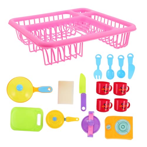 Vaguelly Kinder-spielküchen-Set 16-teilig Geschirrspülmaschinen- Und Utensilien-Set Für Kochspaß Im Puppenhaus Vaguelly Kinder-spielküchen-Set 16-teilig Geschirrspülmaschinen- Und Utensilien-Set Für Kochspaß Im Puppenhaus von Vaguelly