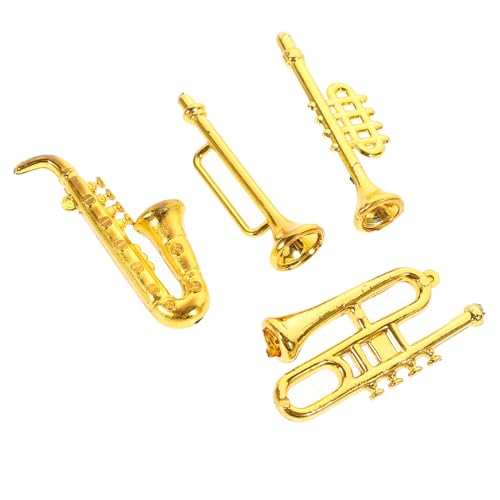 Vaguelly Mini-Trompeten- 112 Puppenhaus-zubehör Miniatur-instrumentenmodell Für Jungen Und Mädchen Und Mini-Instrument von Vaguelly