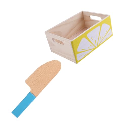 Vaguelly 1 Set Küchenspielzeug Kinderspielzeug Mini Rollenspiel Frühes Lernspielzeug DIY Mini Küche Rollenspiel Kinderspielzeug Cutter Modell Holz von Vaguelly