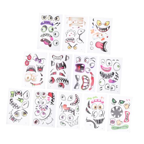 Vaguelly 1 Set Kürbis Nagelaufkleber Halloween Kostüme Bekleidung Wasserfeste Aufkleber Halloween Aufkleber DIY Aufkleber Lustige Aufkleber Klebeaufkleber Selbstklebende Aufkleber von Vaguelly