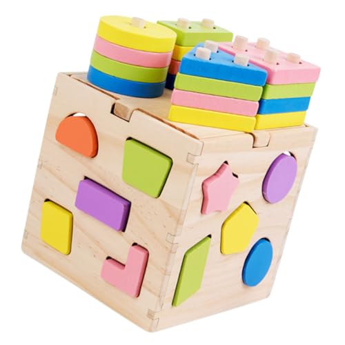 Vaguelly 1 Set Lustiges Sensorikspielzeug Für Geometrischer Formen Sortierer Aus Für Frühkindliche Bildung Und Spielspaß Geeignet Für Jungen Und ädchen Ab 1 Jahr von Vaguelly
