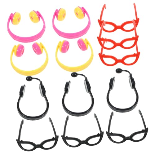 Vaguelly 1 Set Mädchen Puppe Brille Puppe Dressing Headset Kopfhörer Für Puppe Kunststoff Headset Vaguelly 1 Set Mädchen Puppe Brille Puppe Dressing Headset Kopfhörer Für Puppe Kunststoff Headset von Vaguelly