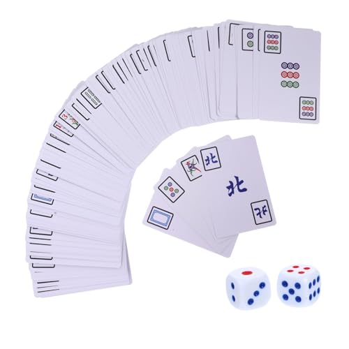 Vaguelly 1 Set Mahjong Poker Mahjong Karten Y Reisespiel Kartenspiele Spielkarte Mini Kartenspiel Brettspiel Chinesische Zahlenkarten Mahjongg Zubehör Majonng Karte Sportkarten Buntes PVC Vaguelly 1 Set Mahjong Poker Mahjong Karten Y Reisespiel Kartenspiele Spielkarte Mini Kartenspiel Brettspiel Chinesische Zahlenkarten Mahjongg Zubehör Majonng Karte Sportkarten Buntes PVC von Vaguelly