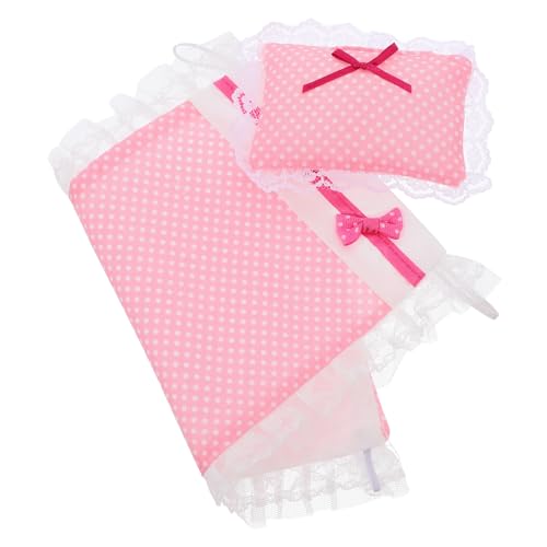 Vaguelly Puppen Mini Bettwäsche Kit Blatt Kissen Miniatur Puppenhaus Schlafzimmer Dekorationen Vaguelly Puppen Mini Bettwäsche Kit Blatt Kissen Miniatur Puppenhaus Schlafzimmer Dekorationen von Vaguelly