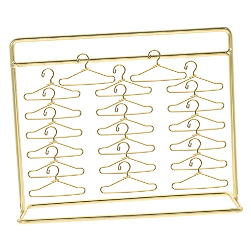 Vaguelly Mini-kleiderbügel Für Puppen 1 Set Mit Miniatur-kleiderbügeln Für Puppen Aufbewahrungsregal Für Babykleidung Kleiderbügel Für Puppen von Vaguelly