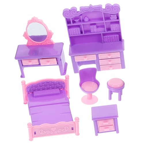 Vaguelly 1 Set Mini Sofa Figurine Kunststoff Miniatur Sofa Modell Dekorative Tiny Sofa Puppe Möbel von Vaguelly