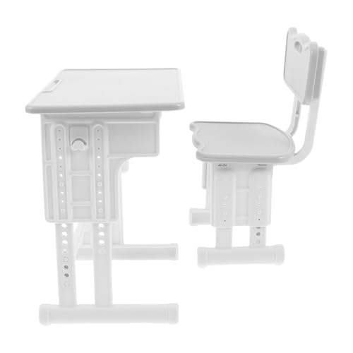 Vaguelly 1 Set Miniatur-Schreibtisch und -Stuhl: Puppenhaus-Miniatur-Schreibtisch und -Stuhl im Maßstab 1:12 – Miniatur-Schulmöbel-Set für Kinder, die Rollenspiele Spielen Vaguelly 1 Set Miniatur-Schreibtisch und -Stuhl: Puppenhaus-Miniatur-Schreibtisch und -Stuhl im Maßstab 1:12 – Miniatur-Schulmöbel-Set für Kinder, die Rollenspiele Spielen von Vaguelly