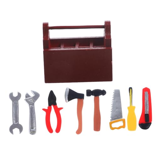 Vaguelly Miniature Puppenhaus Klein 1 Set Werkzeugsatz Für Puppenhaus Simulierte Roter Perfekte Dekoration Für Szenen Und von Vaguelly