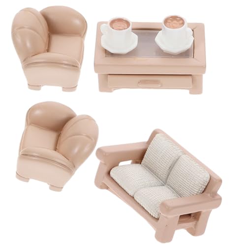 Vaguelly 1 Set Miniaturmöbel Puppenhaus Für Kleinkinder Puppenhauszubehör Puppenhaus Minihaus Minifiguren Puppenhäuser Puppenhaus Minisofa Modell Tiny Homes Kleines Harz von Vaguelly