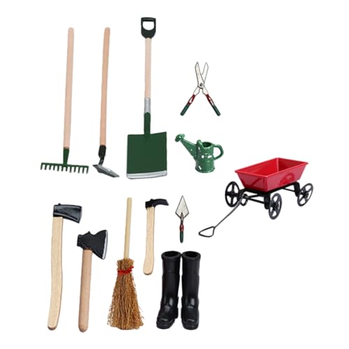 Vaguelly 1 Set Modell Landwirtschaftswerkzeuge Kinderspielzeug Mini Puppenhaus Mini Gartenwerkzeuge Miniatur Puppenhaus Landwirtschaftswerkzeuge Miniatur Gartenarbeit von Vaguelly
