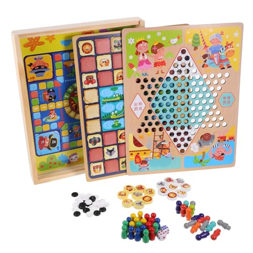 Vaguelly 1 Set Multifunktionales Schachspielzeug Kette Dreieck Schachspiel Brettspiel Schachtisch Schachtimer Kinderspielzeug Fliegendes Schachspielzeug Schachspielbrett von Vaguelly