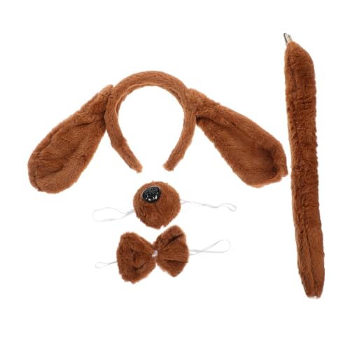 Vaguelly Set Mit Tierohr-Kopfschmuck Für Hundegeburtstagsparty Haustier-hundezubehör Cosplay-Stirnband Dekoratives Haarband Für Partys von Vaguelly